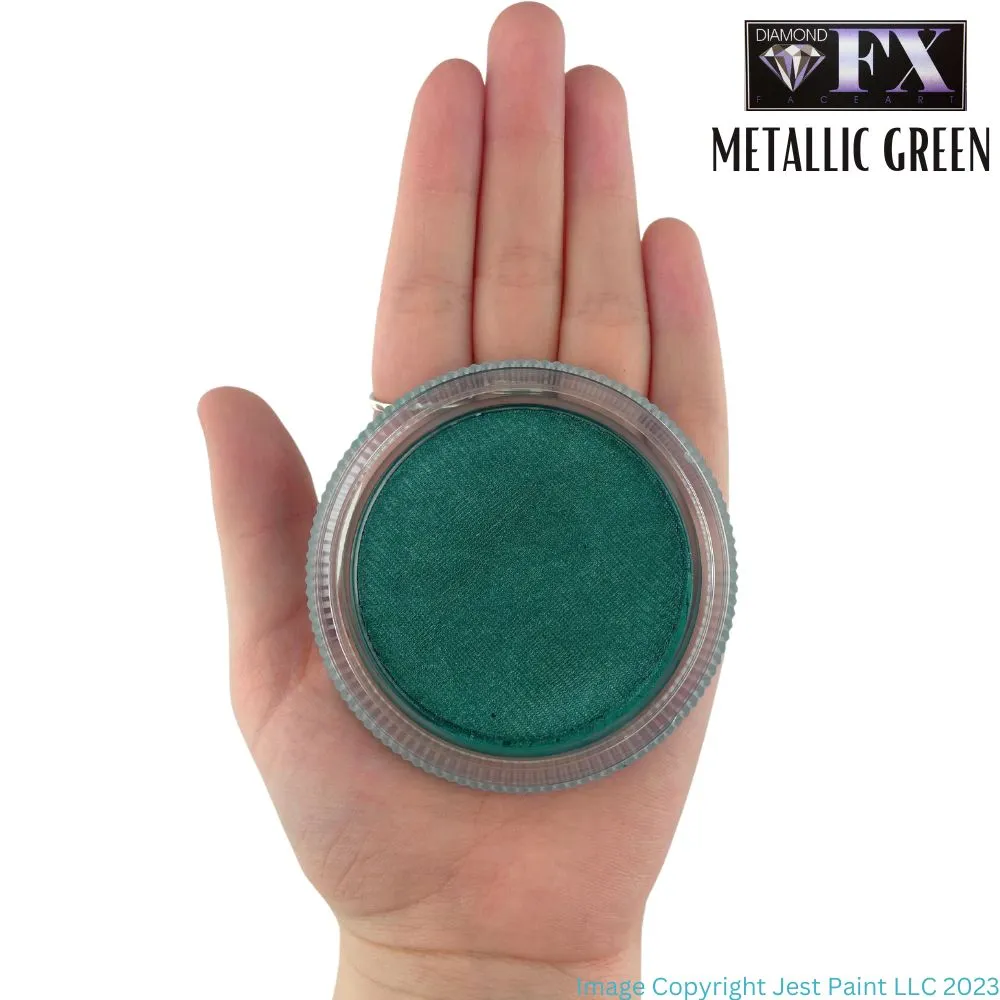 Diamond FX Face Paint- Metallic Green 30gr