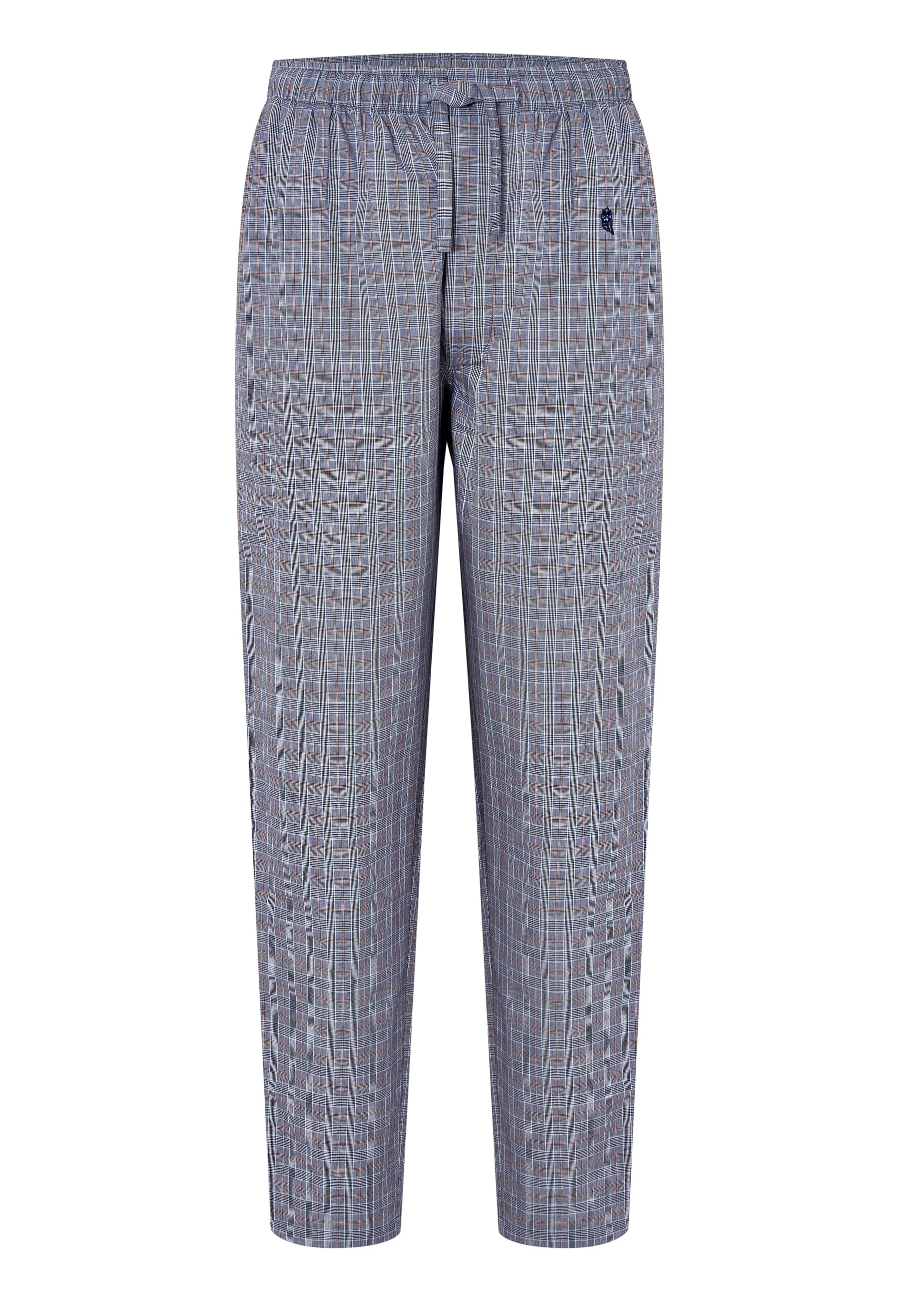 Pantalón Pijama Hombre Largo Algodón Popelín Cuadros - Gris 8919_22