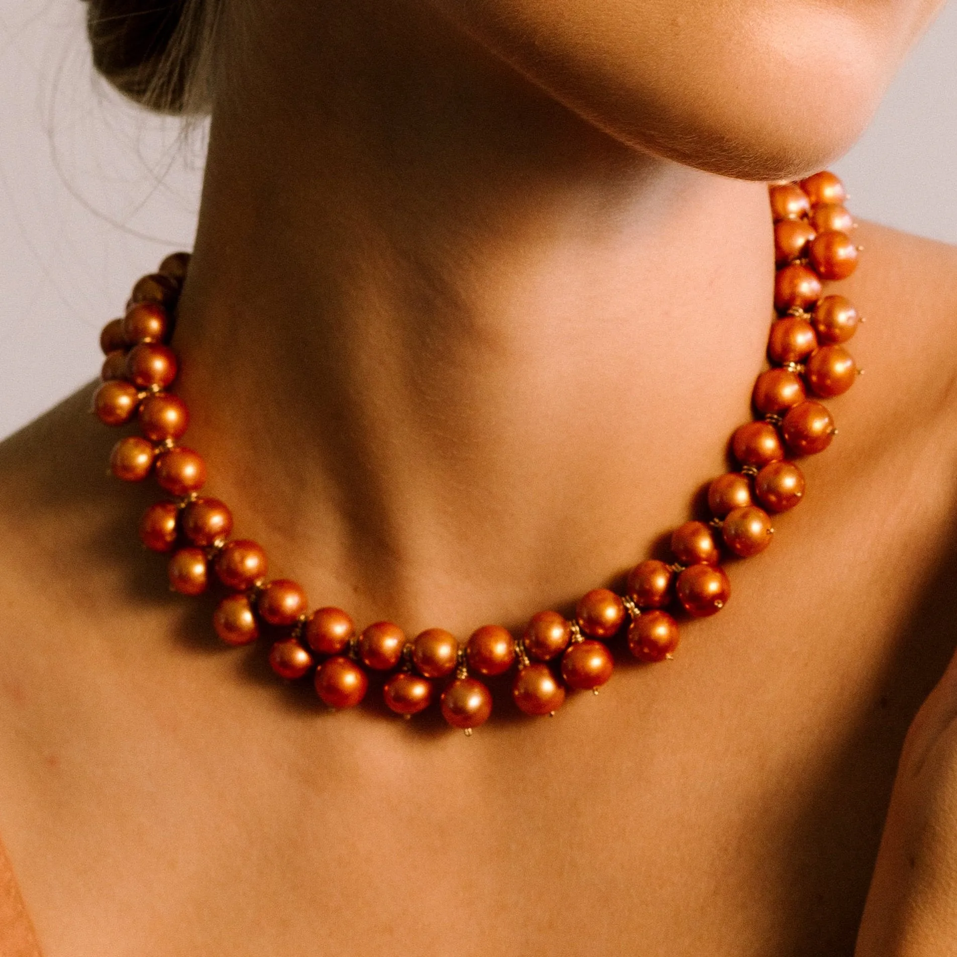 Perlas Margarita Necklace #1 - Bronze Pearl